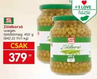 Spar Zöldborsó 450 g ajánlat