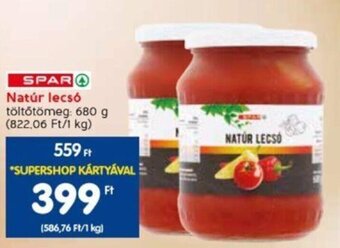 Spar SPAR Natúr lecsó 680 g ajánlat