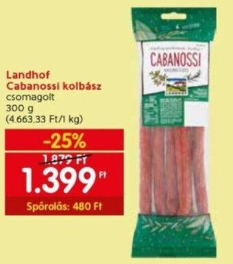 Spar Landhof Cabanossi kolbász 300 g ajánlat