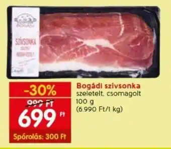 Spar Bogádi szívsonka 100 g ajánlat