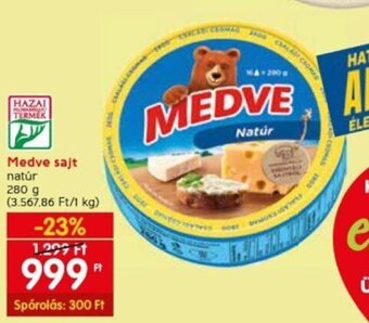 Medve sajt 280 g