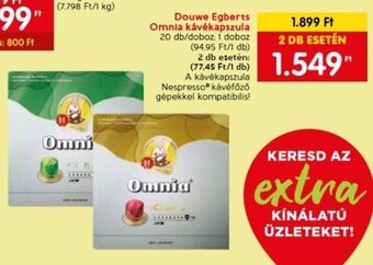 Spar Douwe Egberts Omnia kávékapszula 20 db ajánlat