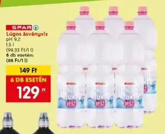 Spar Lúgos ásványvíz 1,5 l ajánlat