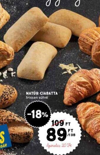 Interspar NATÚR CIABATTA 1 db ajánlat