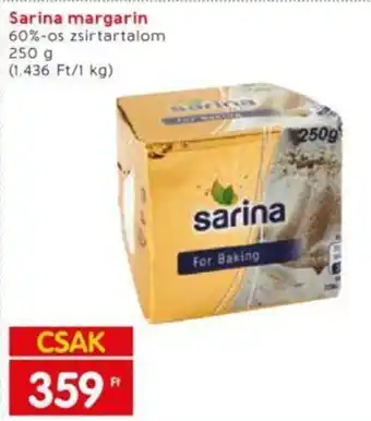 Interspar Sarina margarin 250 For Baking ajánlat