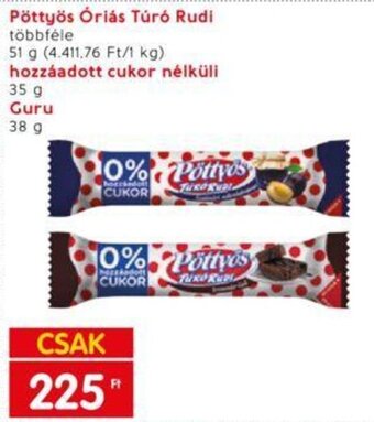 Interspar Pöttyös Óriás Túró Rudi stb. 51 - 35 g ajánlat