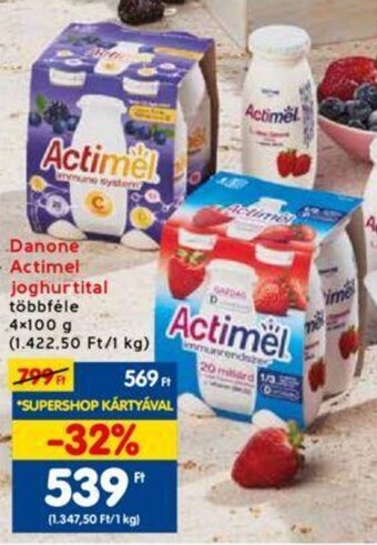 Interspar Danone Actimel joghurtital 4 x 100 g ajánlat