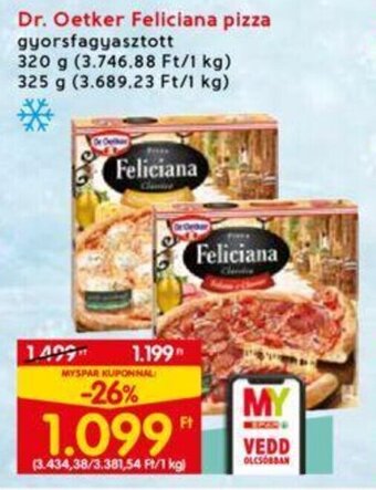 Interspar Dr. Oetker Feliciana pizza 320 / 325 g ajánlat