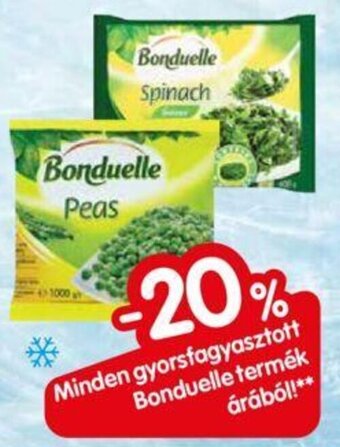 Interspar Minden gyorsfagyasztott Bonduelle termék árából! ajánlat