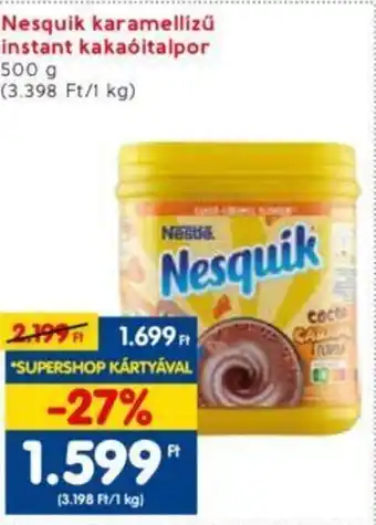 Nesquik karamellizü instant kakaóitalpor 500 g