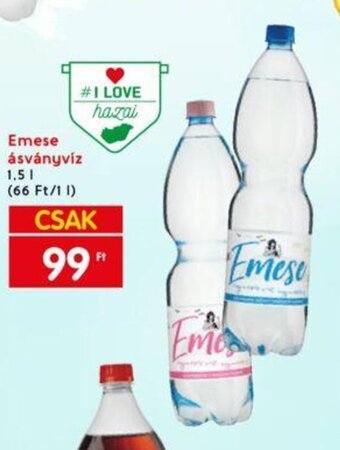 Interspar Emese ásványvíz 1,5 l ajánlat