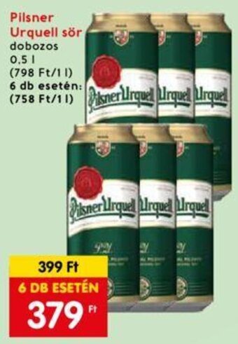Interspar Pilsner Urquell sör 0,5 l ajánlat