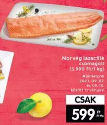 Interspar Norveg lazacfilé 10 dkg ajánlat