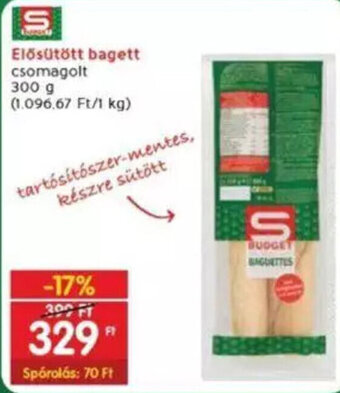 Interspar Elősütött bagett 300 g ajánlat