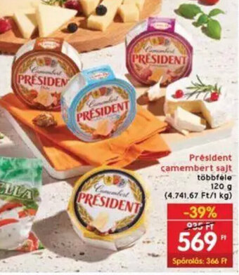Interspar Président camembert sajt 120 g ajánlat