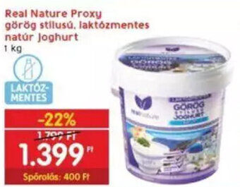 Interspar Real Nature Proxy görög stílusú, laktózmentes natúr Joghurt 1 kg ajánlat