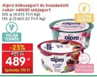 Interspar Alpro kókuszgurt stb. 120 / 135 g ajánlat