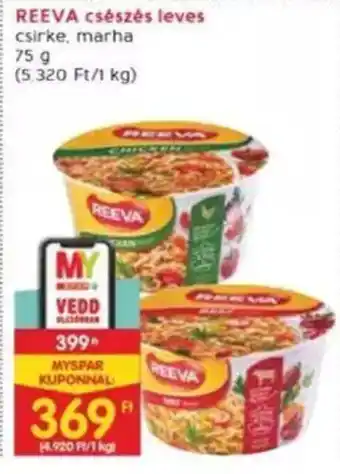 Interspar REEVA csészés leves 75 g ajánlat
