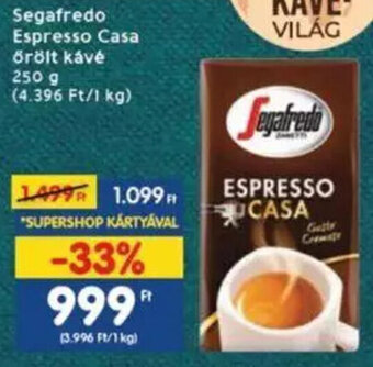 Segafredo Espresso Casa őrölt kávé 250 g