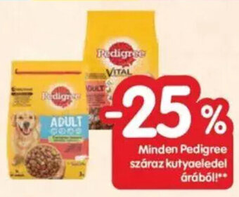 Minden Pedigree száraz kutyaeledel árából!