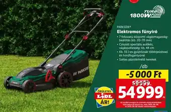 Lidl PARKSIDE Elektromos fűnyíró 1 db ajánlat