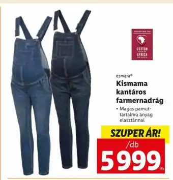Lidl esmara Kismama kantáros farmernadrág 1 db ajánlat