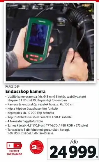 Lidl PARKSIDE Endoszkóp kamera 1 db ajánlat