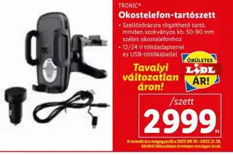 Lidl TRONIC Okostelefon-tartószett ajánlat