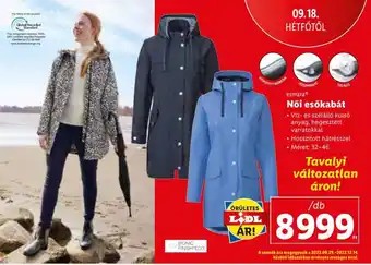 Lidl esmara Női esőkabát 1 db ajánlat