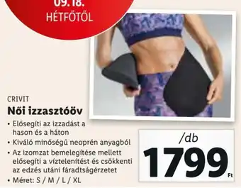 Lidl CRIVIT Női izzasztóöv 1 db ajánlat