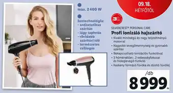 Lidl SILVERCREST PERSONAL CARE Profi ionizáló hajszárító 1 db ajánlat