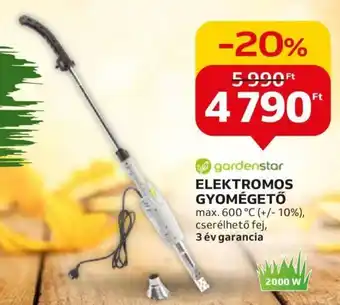 Auchan gardenstar ELEKTROMOS GYOMÉGETŐ 1 db ajánlat