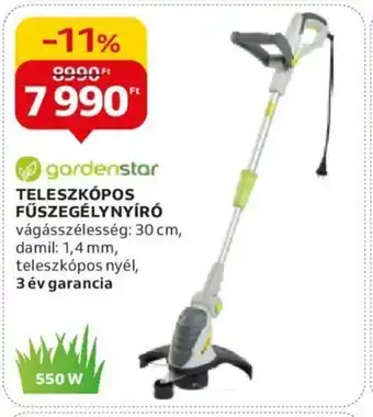Auchan gardenstar TELESZKÓPOS FŰSZEGÉLYNYÍRÓ 1 db ajánlat