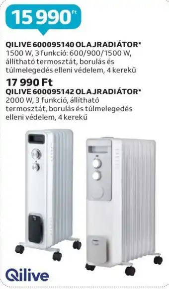 Auchan QILIVE 600095140 OLAJRADIÁTOR 1 db ajánlat