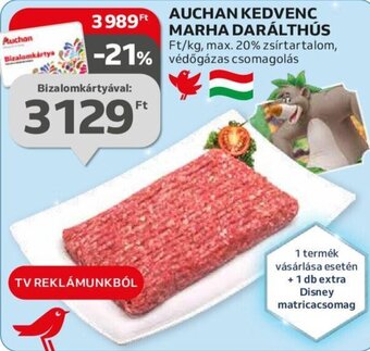 Auchan AUCHAN KEDVENC MARHA DARÁLTHÚS 1 kg ajánlat