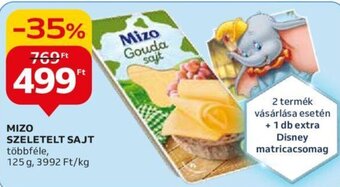 Auchan MIZO SZELETELT SAJT 125 g ajánlat
