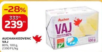 Auchan AUCHAN KEDVENC VAJ 100 g ajánlat