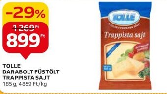 Auchan TOLLE DARABOLT FÜSTÖLT TRAPPISTA SAJT 185 g ajánlat
