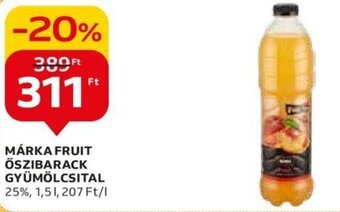 Auchan MÁRKA FRUIT ŐSZIBARACK GYÜMÖLCSITAL 1,5 l ajánlat