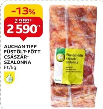 Auchan AUCHAN TIPP FÜSTÖLT-FÖTT CSÁSZÁR-SZALONNA 1 kg ajánlat