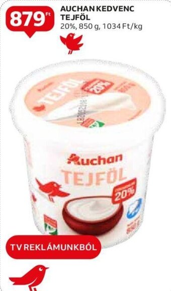 Auchan AUCHAN KEDVENC TEJFÖL 850 g ajánlat