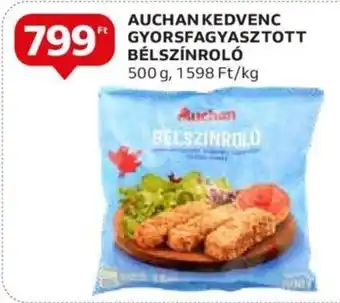 Auchan AUCHAN KEDVENC GYORSFAGYASZTOTT BELSZINROLO 500 g ajánlat