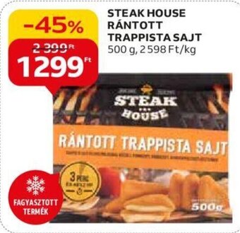 Auchan STEAK HOUSE RÁNTOTT TRAPPISTA SAJT 500 g ajánlat