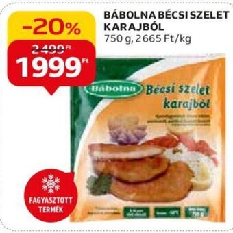 BÁBOLNA BÉCSI SZELET KARAJBÓL 750 g