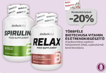 Auchan TÖBBFÉLE BIOTECHUSA VITAMIN ÉS ÉTRENDKIEGÉSZÍTŐ ajánlat