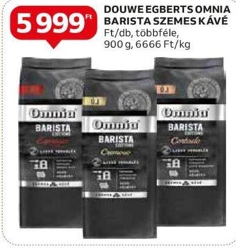 Auchan DOUWE EGBERTS OMNIA BARISTA SZEMES KÁVÉ 900 g ajánlat