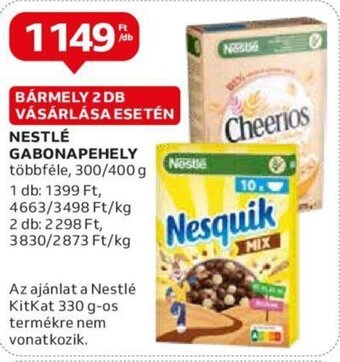 Auchan NESTLÉ GABONAPEHELY 300 / 400 g ajánlat