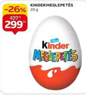 Auchan KINDER MEGLEPETÉS 20 g ajánlat