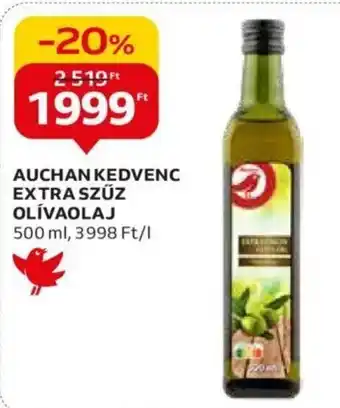 Auchan AUCHAN KEDVENC EXTRA SZŰZ OLÍVAOLAJ 500 ml ajánlat