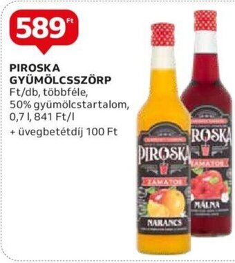 Auchan PIROSKA GYÜMÖLCSSZÖRP 0,7 l ajánlat